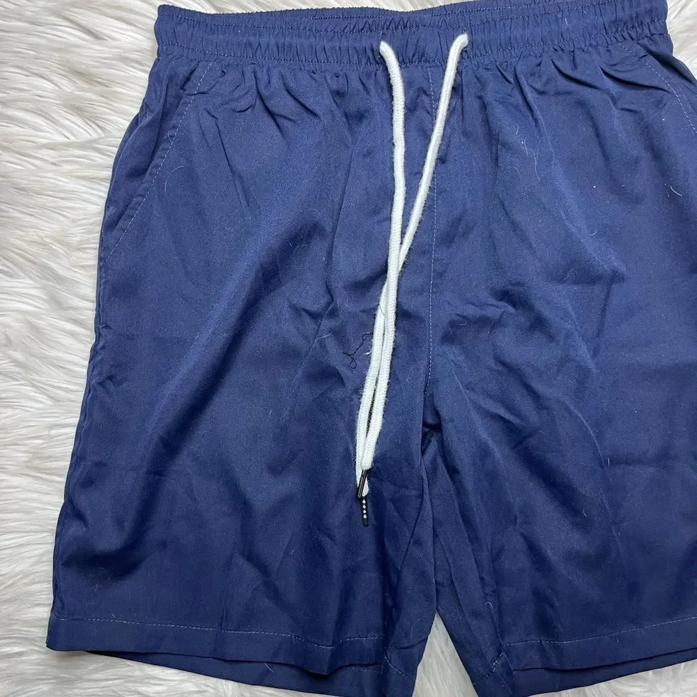 SHEIN casual Pull On Shorts Dark Blue Size Medium